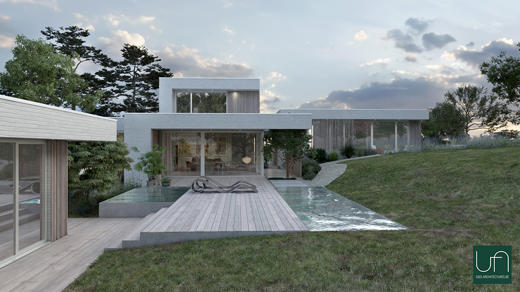 Ugo Architectures |Villa contemporaine avec piscine naturelle et poolhouse